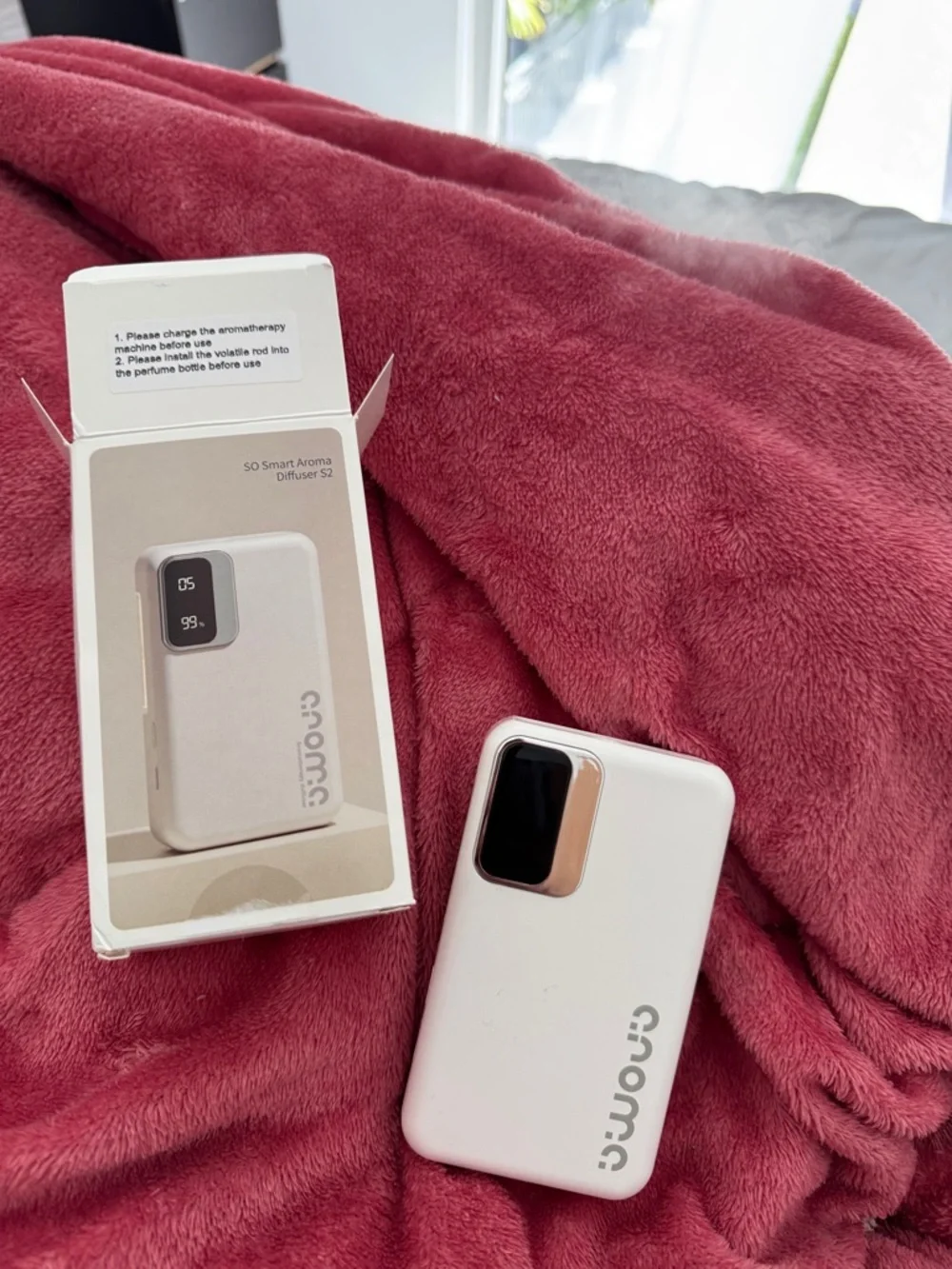Portable Smart Aroma Diffuser - White (Compact USB Travel Diffuser)